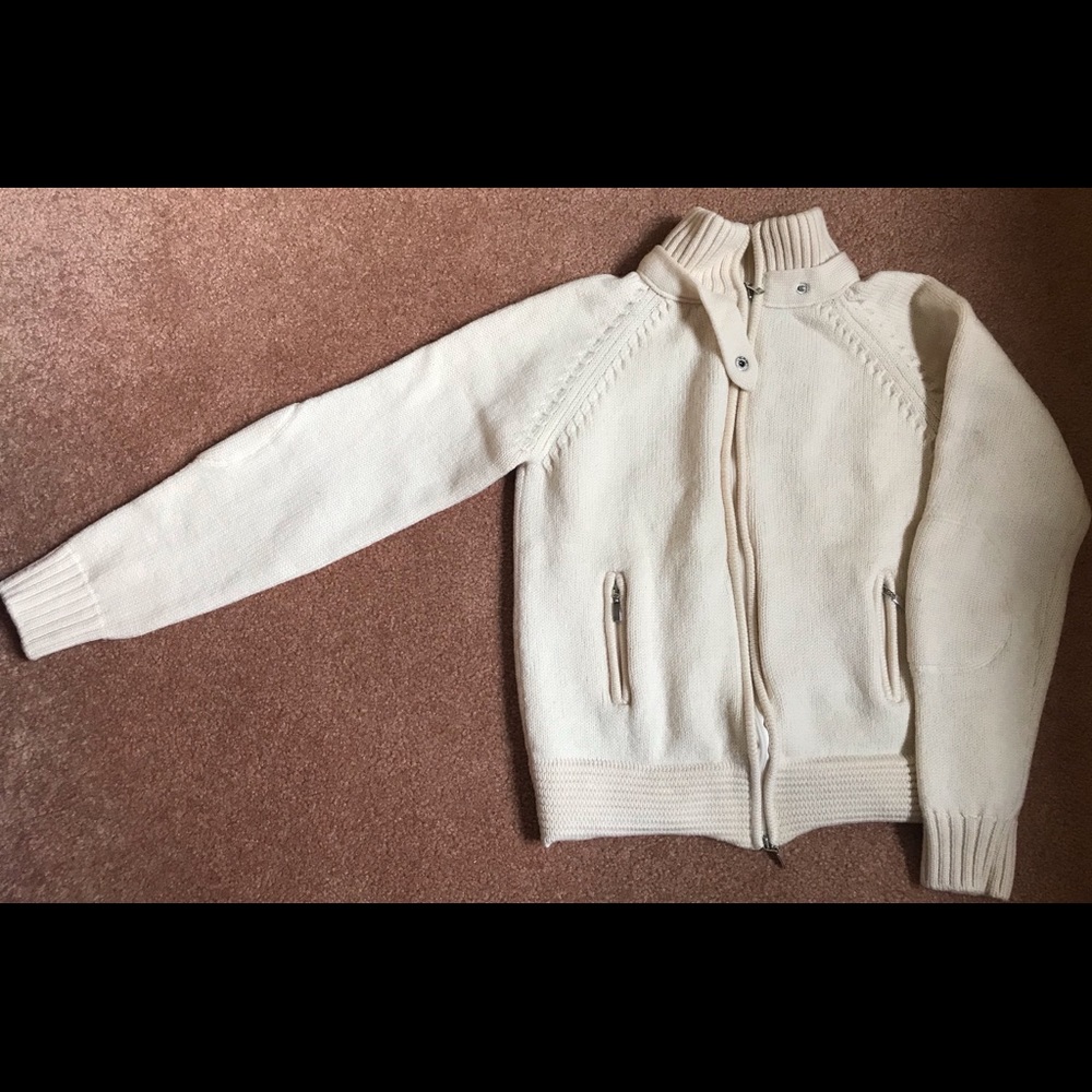 Wool jacket with zipper